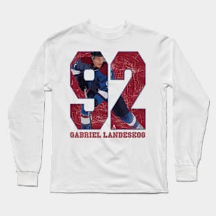 Gabriel Landeskog Colorado Game 92 Long Sleeve T-Shirt